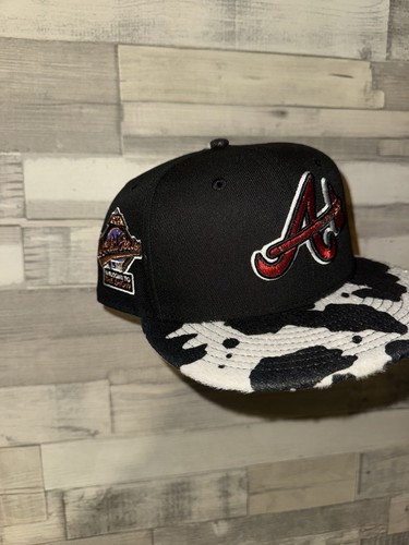 Hat Club CATTLE Pack Atlanta Braves 1999 World Series Patch Pink UV Size 7 1/4