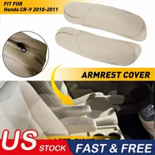 Leather Front Seat Armrest Replacement Cover Beige 2010-2011 Honda CR-V CRV