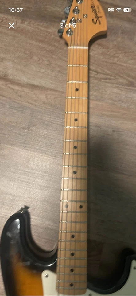 Squier Affinity Series Stratocaster 6-String Electric Guitar - Sunburst - Image 3 of 4