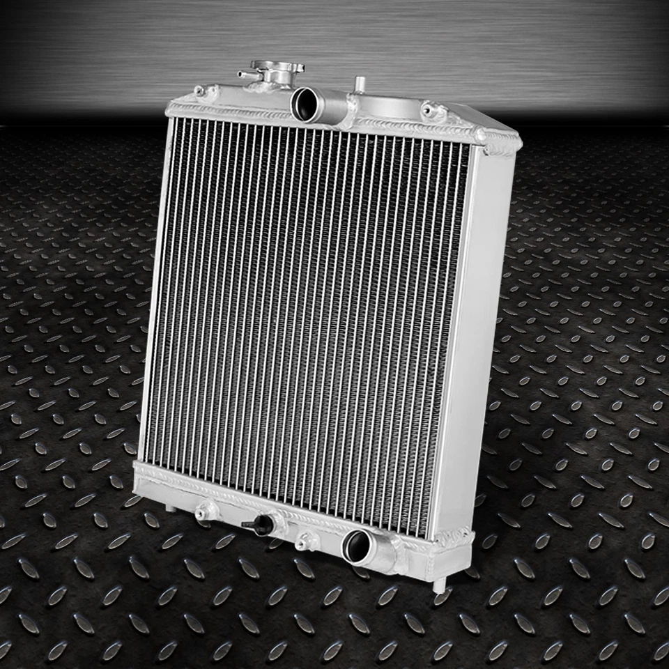 RADIADOR ALUMINIO 3 FILAS + VENTILADOR REFRIGERACIÓN 12" NEGRO PARA 92-00 HONDA CIVIC EG/INTEGRA Foto 2 de 4