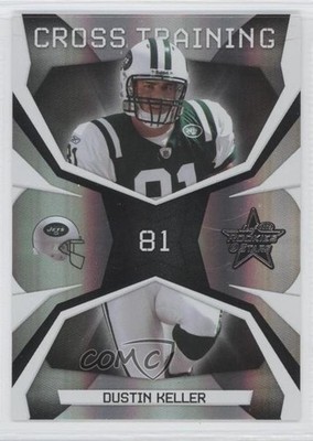 2008 Leaf Rookies & Stars Cross Training Black /100 Dustin Keller #CT-10 RC 0c2