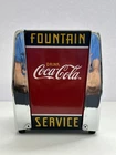 Coca-Cola Retro Napkin Dispenser Chrome Red Fountain Service Design 1999 Vintage