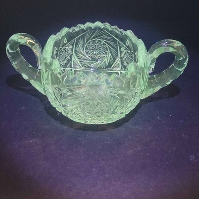 American Brilliant Period (ABP) Cut Glass Open Sugar Bowl