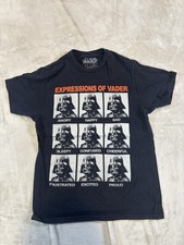 Star Wars Darth Vader Expressions of Darth Vader Men's T-shirt Size Medium