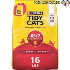 Clumping Cat Litter Odor Control 10-Day Fresh Scent Low Dust Easy Cleanup New