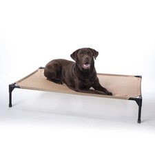 Outdoor Elevated Dog Cot, Cooling Raised Bed with Waterproof Breathable Mesh ...