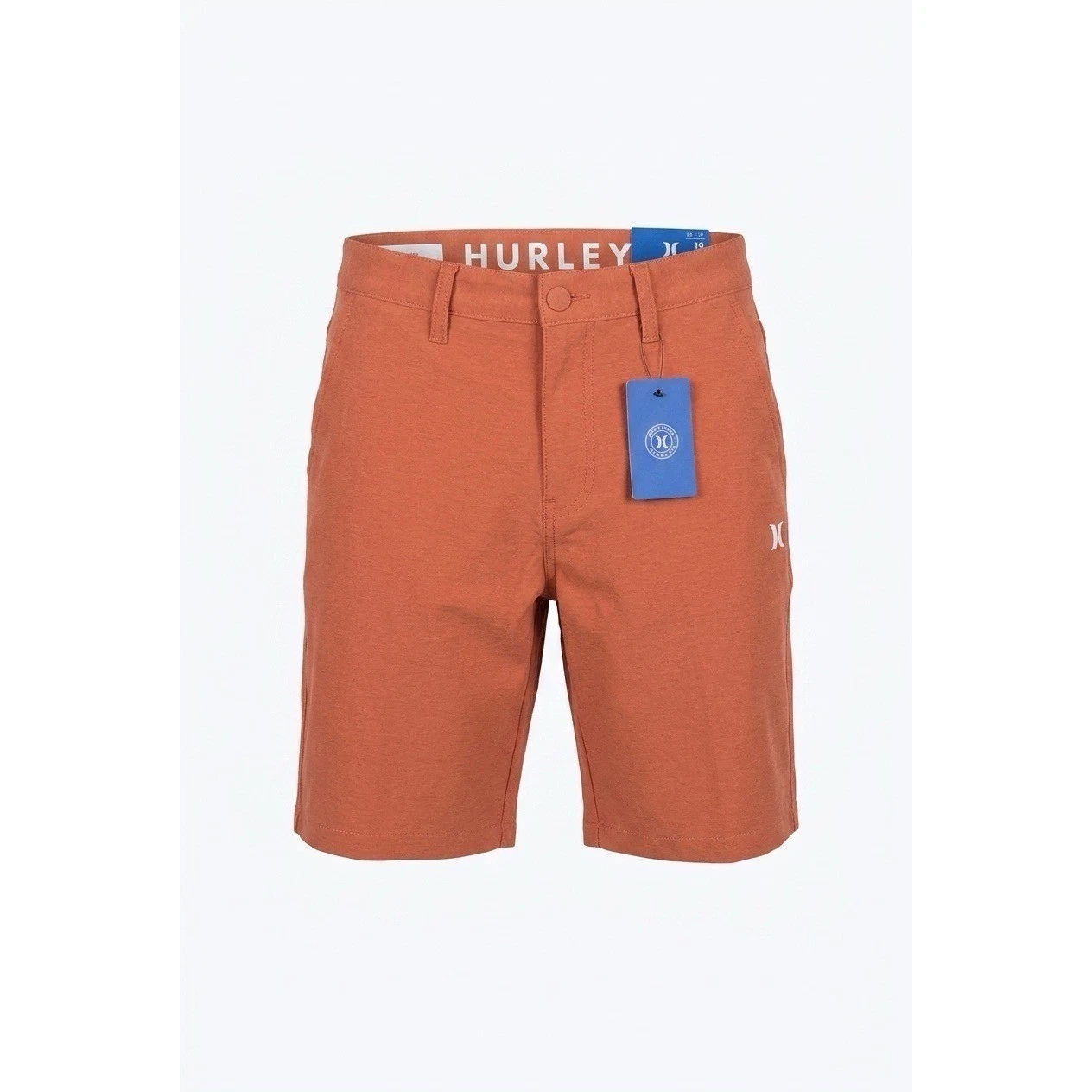 Hurley Mens 4-Way Stretch Hybrid Walkshorts Brush Fire Orange HSP22SMB-03788 NWT