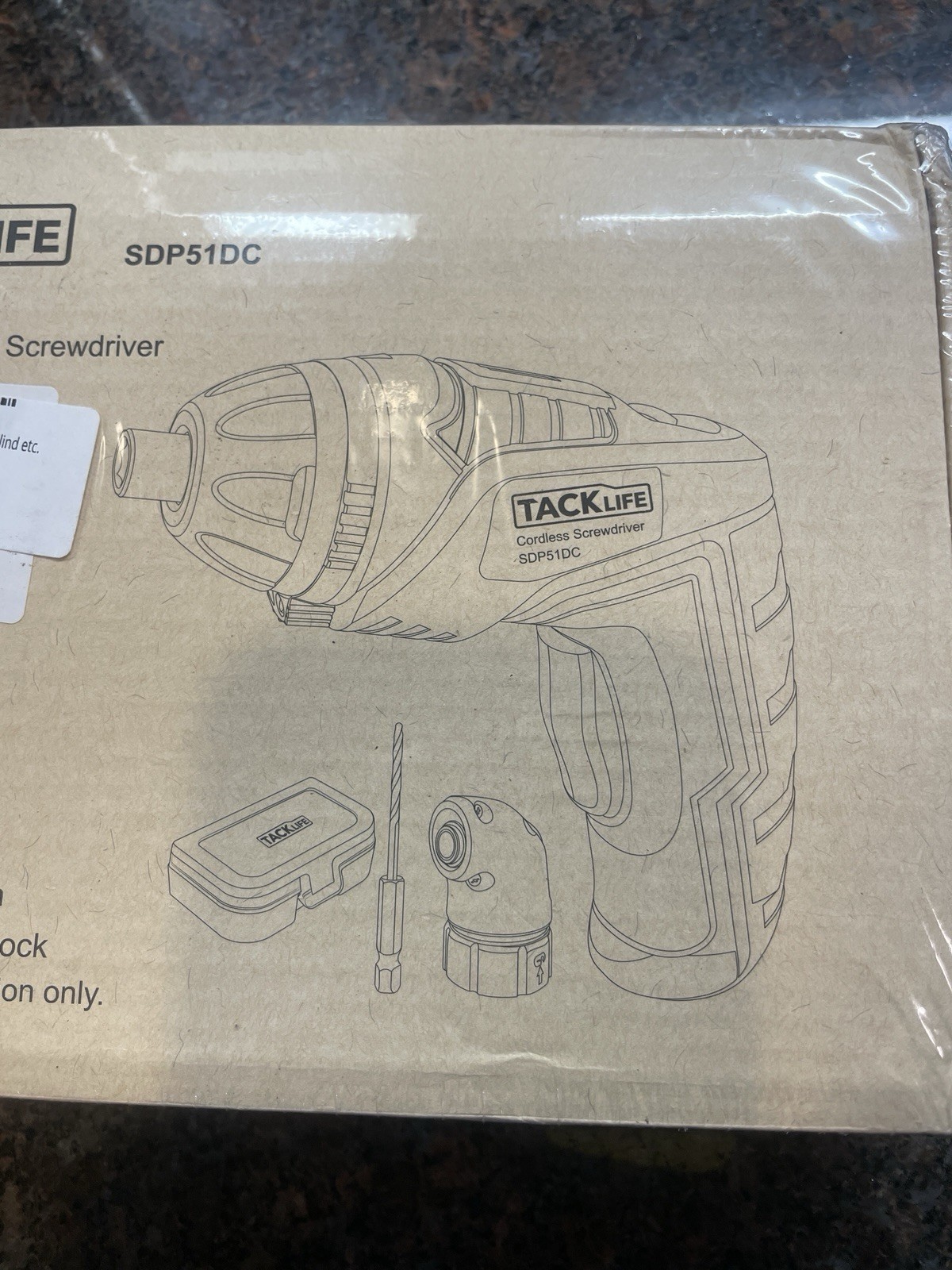 Cordless Screwdriver, Tacklife SDP51DC 3.6V 2000mAh Rechargeable Lithium Battery