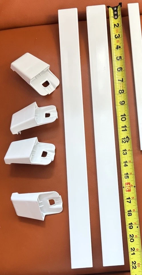 Whirlpool 冰箱门 2 搁板 宽边 + 4 端盖 # 226738 WP2195916K — 第 3/4 张图片