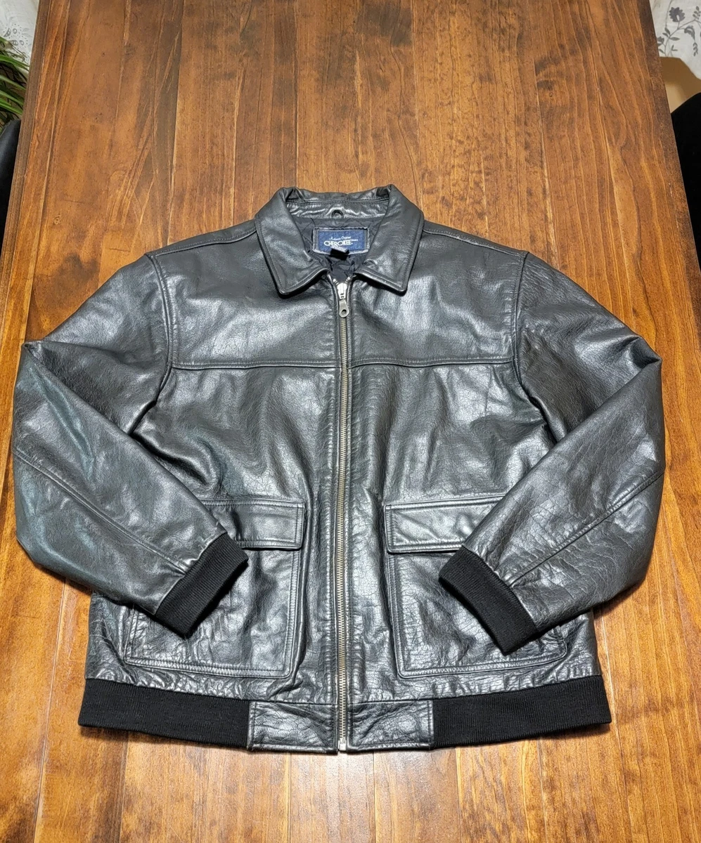 Cherokee Leather Outer Shell Black Coats, Jackets & Vests for Men