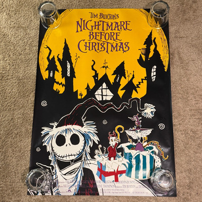 Orig. 1993 Altes Plakat A1 NIGHTMARE BEFORE CHRISTMAS Kino Plakat Collector