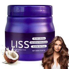 Liss Alisado,Crema Alisadora,Alisado para Cabello Sin Formol,Restores Hair Natu