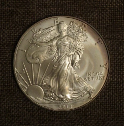 2014 American Eagle 1 oz Fine Silver $1 Coin BU One Dollar