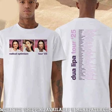 Dua Lipa Radical Optimism Tour 2025 T-Shirt Reprint Two Sided S-4XL