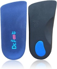 Dr. Foot's 3/4 Length Orthotic Insoles for Flat Feet  Plantar Fasciitis Relief