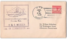 USS Worden, Commissioned at Bremerton WA, 1935