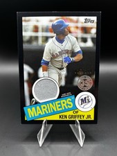 2020 Topps Ken Griffey Jr 1985 Topps GAME WORN Relics #85R-KG BLACK /199 (MEM)