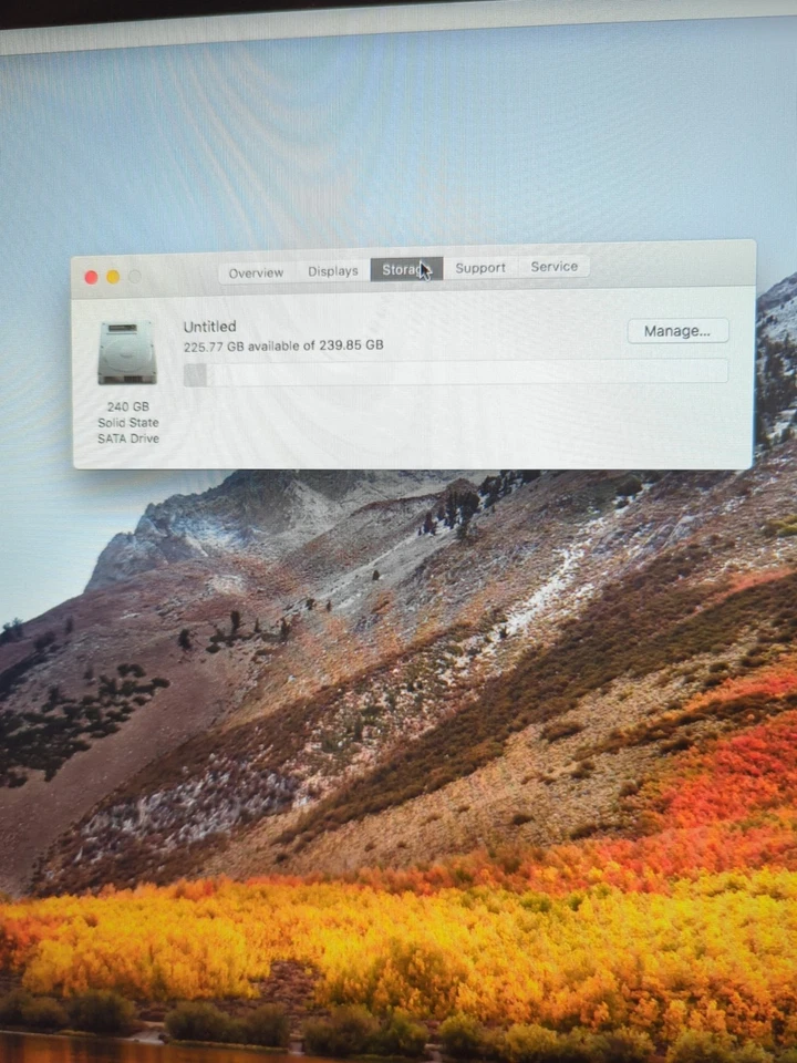 Apple iMac 21.5" 2014 A1418 i5-4260U 1.4GHz/ 8GB RAM 240GB SSD/10.13 (READ) - - Image 4 of 4