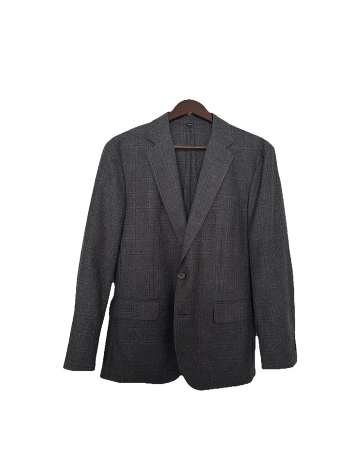 Chaqueta J.Crew Ludlow Slim Carbón Cuadros Luna Mezcla Lana Sin Estructura Talla 38 S Foto 3 de 4