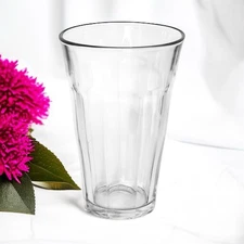 VTG Duralex France PICARDIE CLEAR Multisided Panels 16 7/8 OZ Glass Tumbler NEW