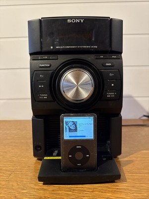 Sony MHC-EC69i Stereo System CD AM/FM iPod Dock Tested No Speakers Works