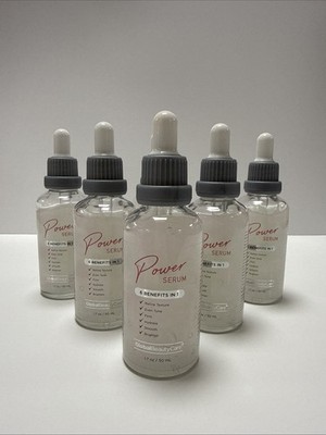6 Global Beauty Care POWER SERUM 6 Benefits In 1 Facial Face Serum 1.7 oz. NEW