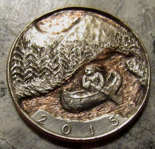 Deep Carved Hobo Nickel Kennedy Half Paddle