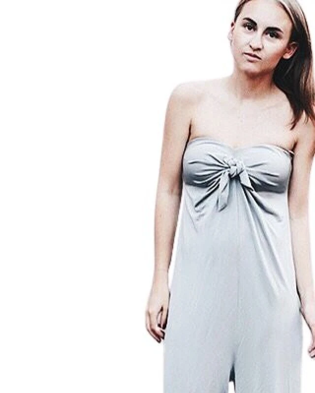 Tuta Donna Pantalone Taglia IT 40 argento stile casual - Immagine 3 di 4