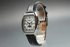 【Near MINT】Frederique Constant  FC260X4T5/6 Silver Moon Phase Quartz Men's Watch