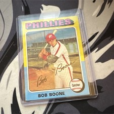 Topps 1975 Bob Boone #351 Philadelphia Phillies MLB Baseball Card