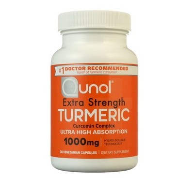 Qunol Turmeric Curcumin Capsules 1000mg Ultra High Absorption Supplement 30 ct