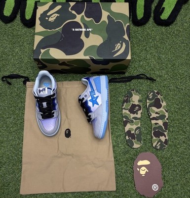 A Bathing Ape BAPE Sk8 Sta  Blue White  - Size 5 | BRAND NEW