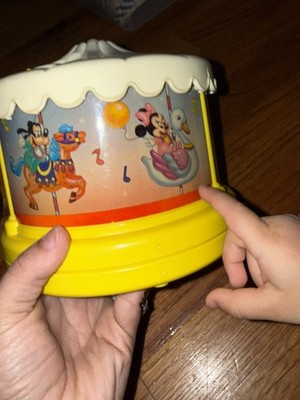 Disney 1988 Vintage Dreamtime Carousel Light Sound Music Box