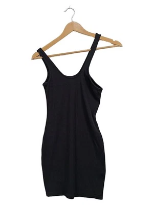 Pull&Bear Robe Pull Femme Noir Côtelé Basique (EU 36, INT S) - Photo 1/2
