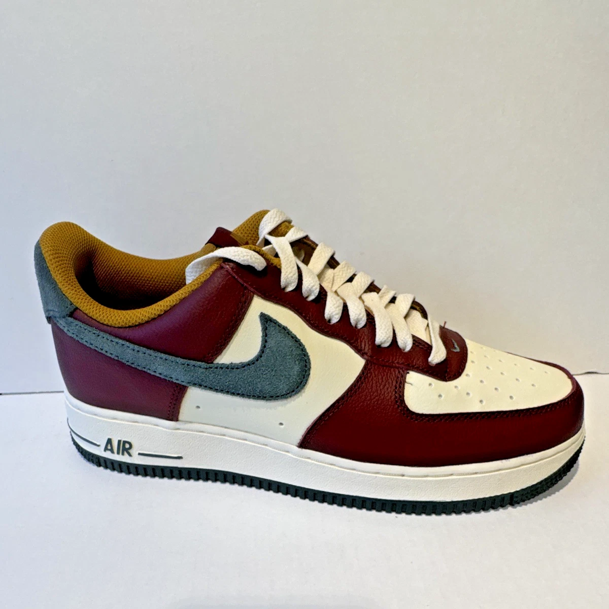 Nike Air Force 1 \'07 LV8 Coconut Milk Team Red Vintage Green (HQ3612-113) 9.5M The Nike Air Force 1 Low QS “Patent Leather Dark Team Red  main image 2