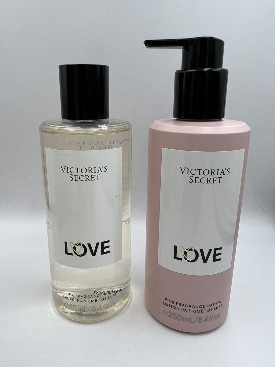 Victoria's Secret Love Fragrance Mist And Lotion 8.4 Fl Oz Each, 2