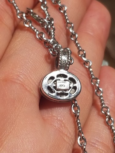 Beautiful Vintage Emerald Heavy Handmade Pendant Chain 14k 16" - Picture 7 of 14