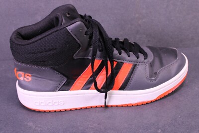 Adidas Sneaker Hoops Mid Top Unisex Sportschuhe Gr. 40 schwarz grau rot BS262