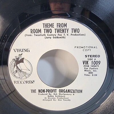 The Non-Profit Organization - Theme from Room Two Twenty Two Promo 45 Viking