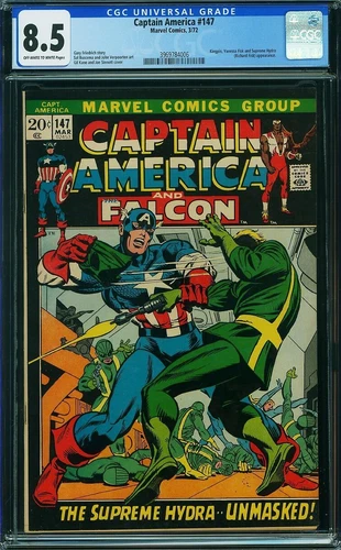 CAPTAIN AMERICA  #147  High Grade VF8.5 CGC     3969784006
