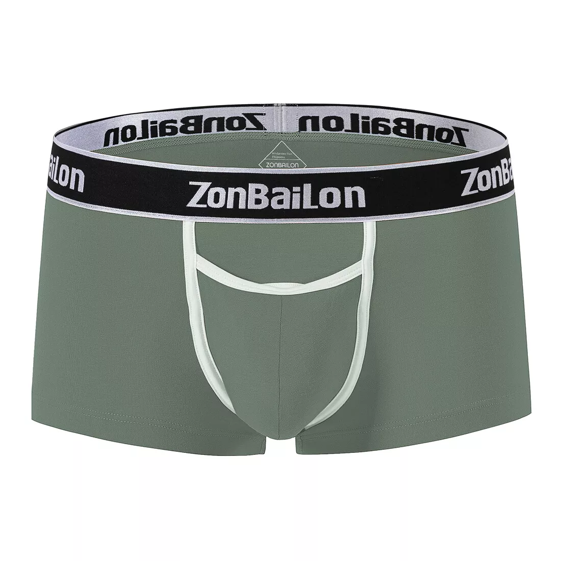 ZONBAILON Bamboo Men's Underwear Comfy Boxer Briefs for Men Pouch  Horizontal Fly