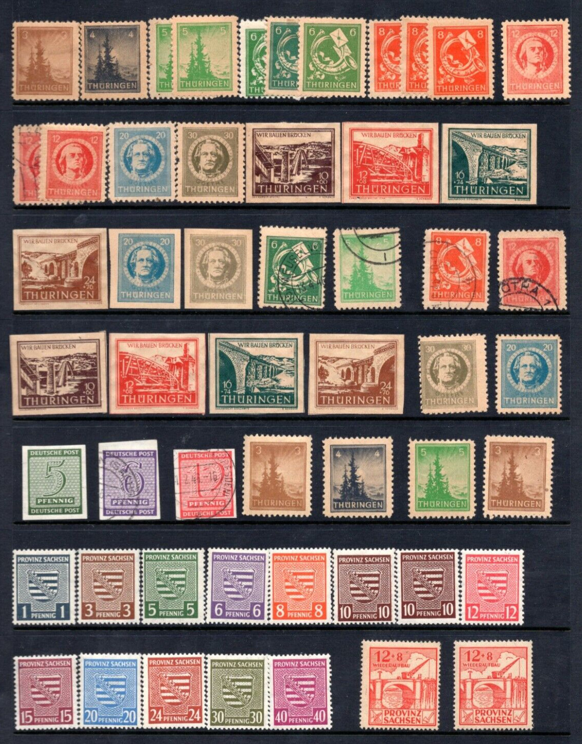 EUROPE GERMANY BELGIUM AUSTRIA 1890-1970 LARGE COLLECTION OF MINT & USED