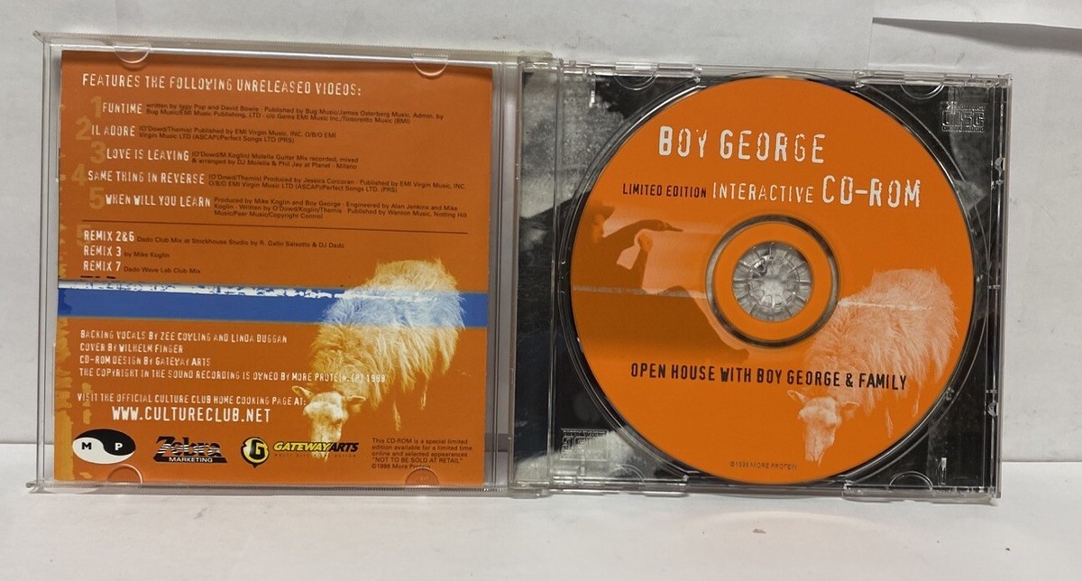 Boy George Limited Edition Interactive CD-ROM Open House VG+ | eBay
