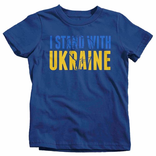 Kids Ukraine Shirt Ukrainian Fist Support T Shirt Stand With Ukraine Flag Anti W - Picture 11 of 21