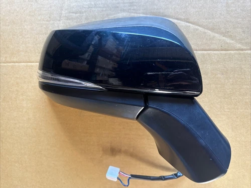 2019 2023 TOYOTA RAV4 RIGHT SIDE DOOR MIRROR BLACK BLINDSPOT 8 WIRE OEM