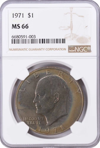 1971 Eisenhower Dollar Ike MS66 NGC