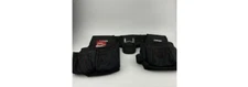 Husky Contractor Work Tool Belt 2 Bag 10 Pocket Adjustable Belt Hammer Holder