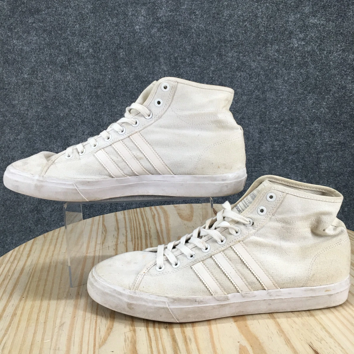 Adidas Shoes Mens 12 Matchcourt High Top RX Sneakers BY4245 White