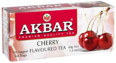 Akbar Cherry Flavoured Tea 20 Tea Bags