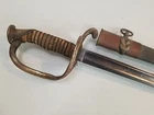 US Civil War Model 1852 Navy Officers Sword w/Sharkskin Scabbard - USN - ID'd